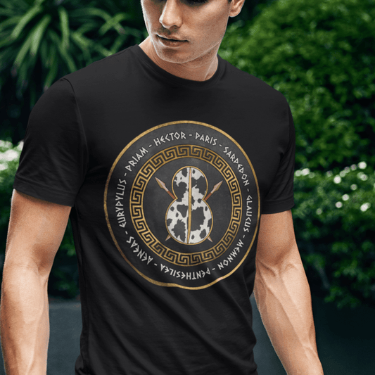 Black / S Heroes of Troy - Trojan War T-shirt