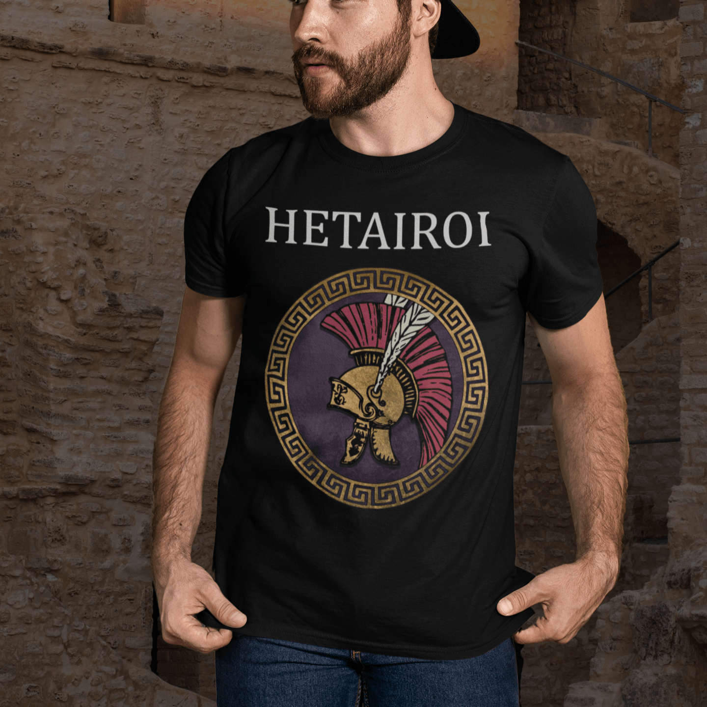 Black / S Hetairoi Companion Cavalry T-Shirt