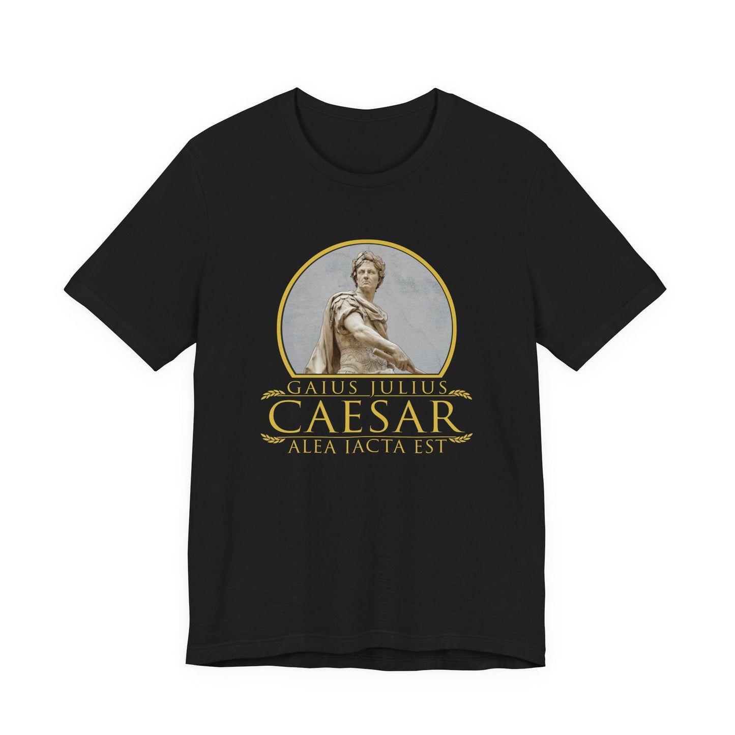 Black / S Julius Caesar Quote Alea Iacta Est - The Die is Cast T-Shirt
