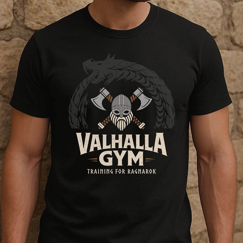 Black / S Valhalla Gym T-Shirt