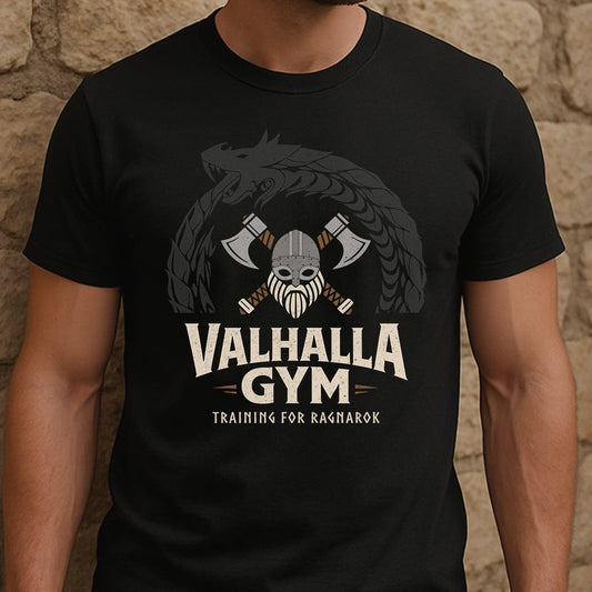 Black / S Valhalla Gym T-Shirt