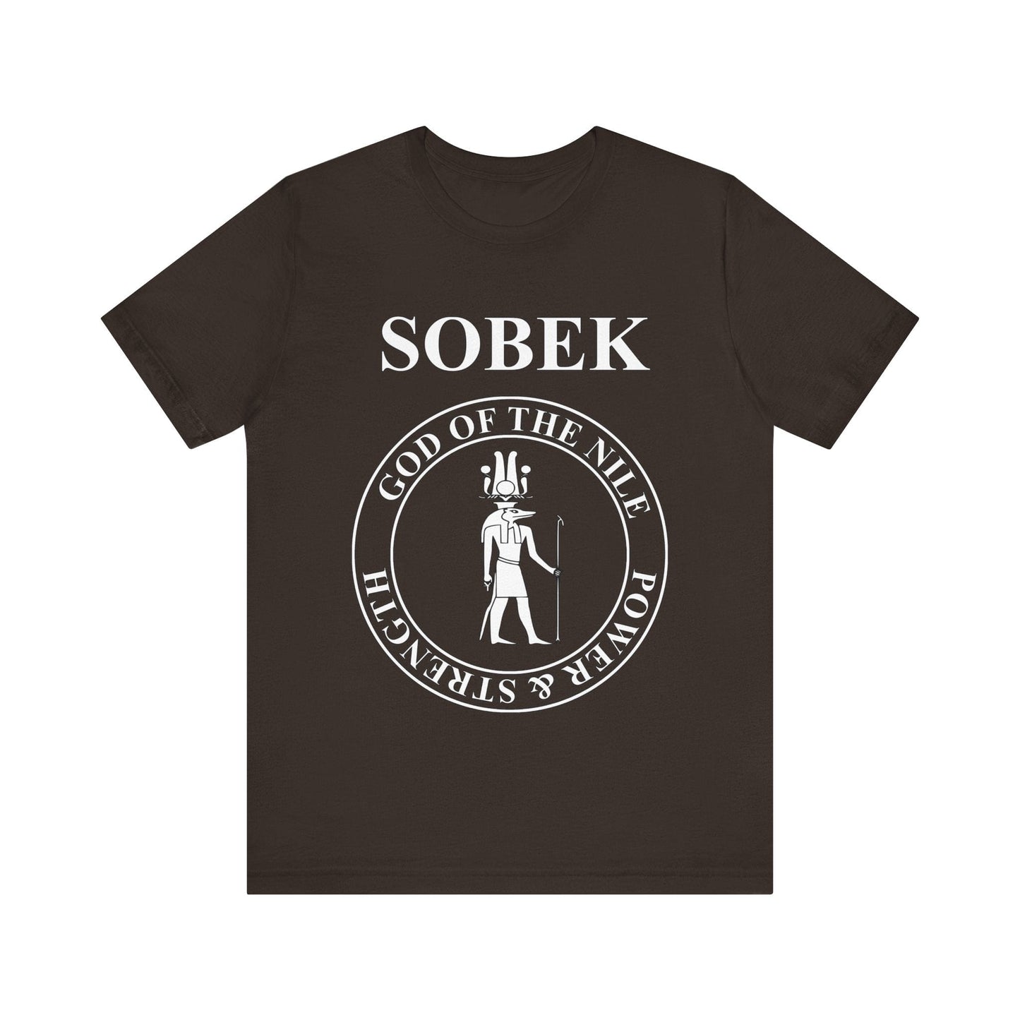 Brown / S Ancient Egypt God Sobek T-Shirt