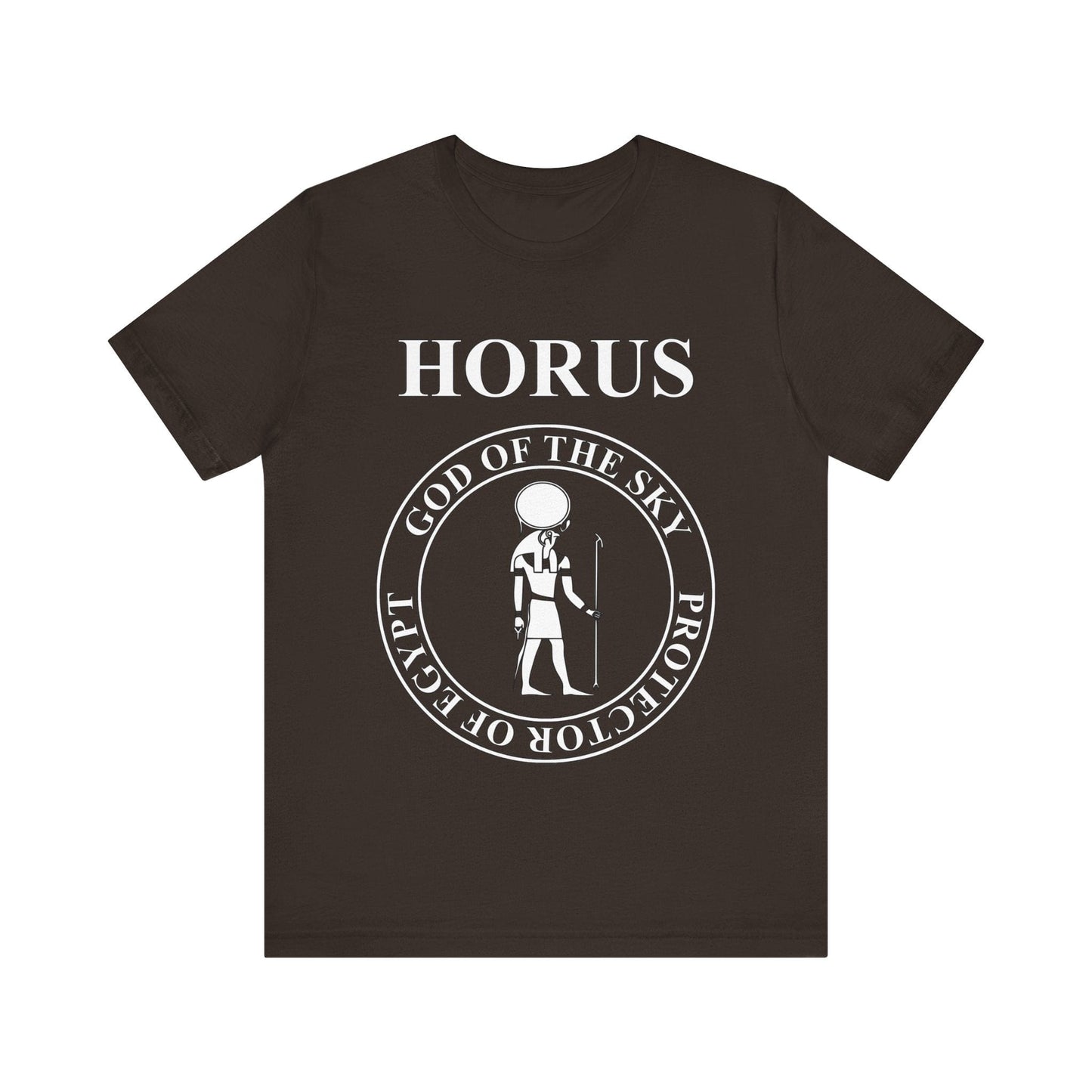 Brown / S Ancient Egyptian God Horus T-Shirt