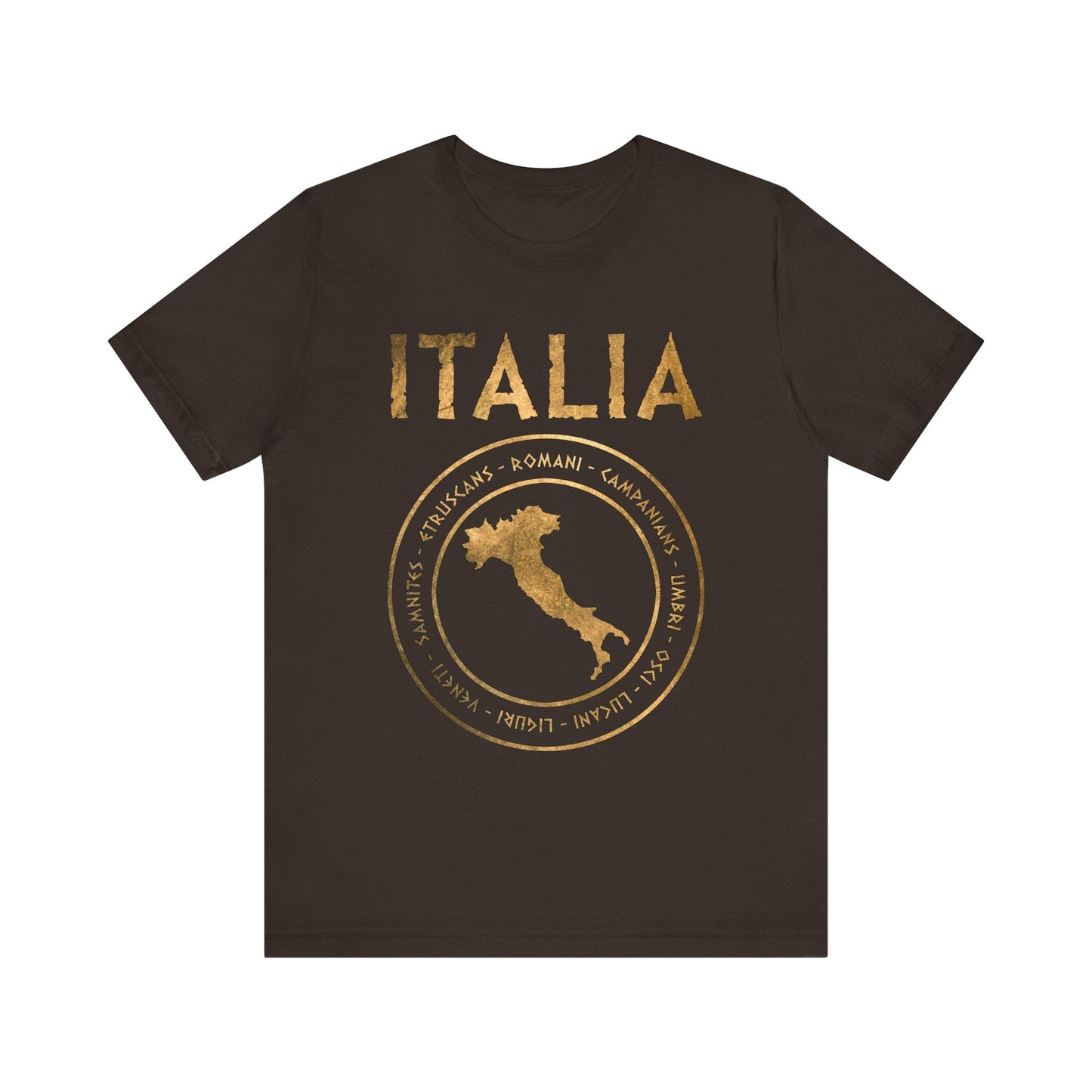 Brown / S Ancient Italian Tribes of Italia Ancient Italy T-Shirt
