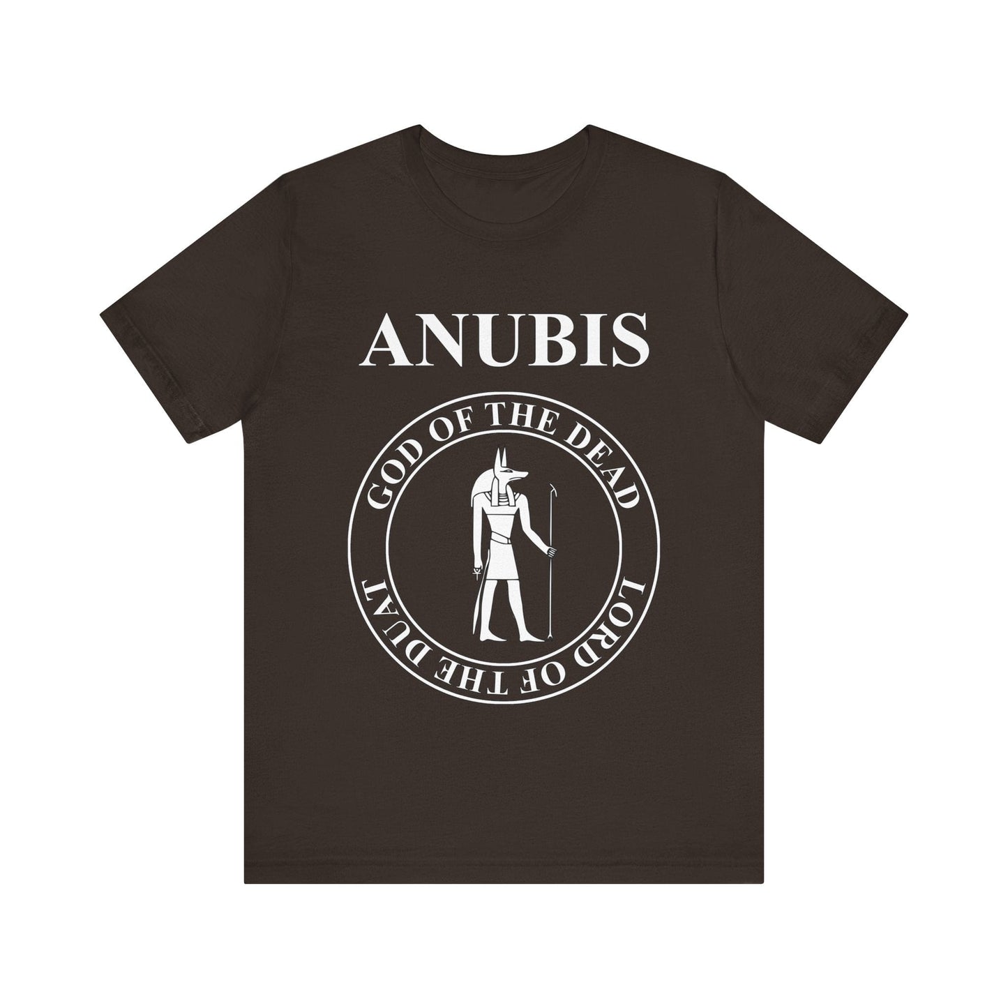 Brown / S Anubis Egyptian God of the Dead T-shirt