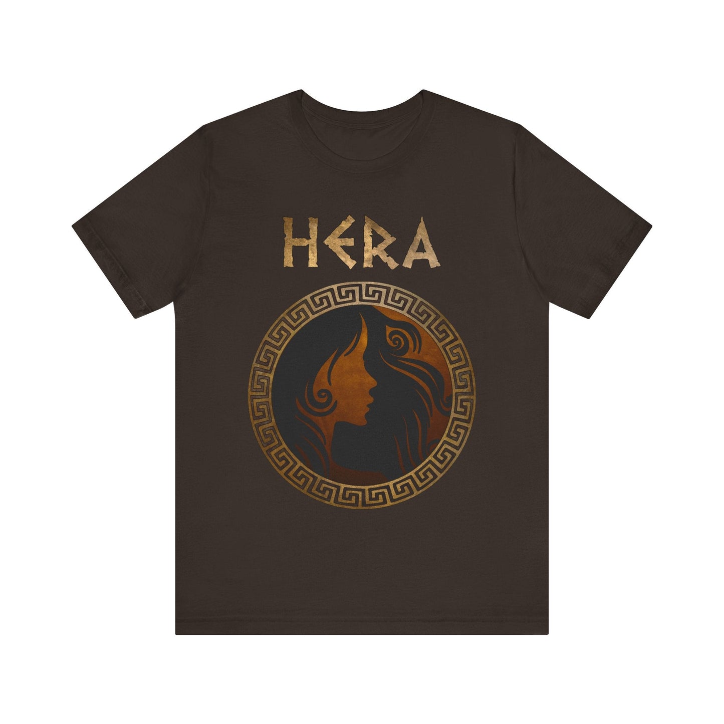 Brown / S Hera Greek Goddess T-Shirt