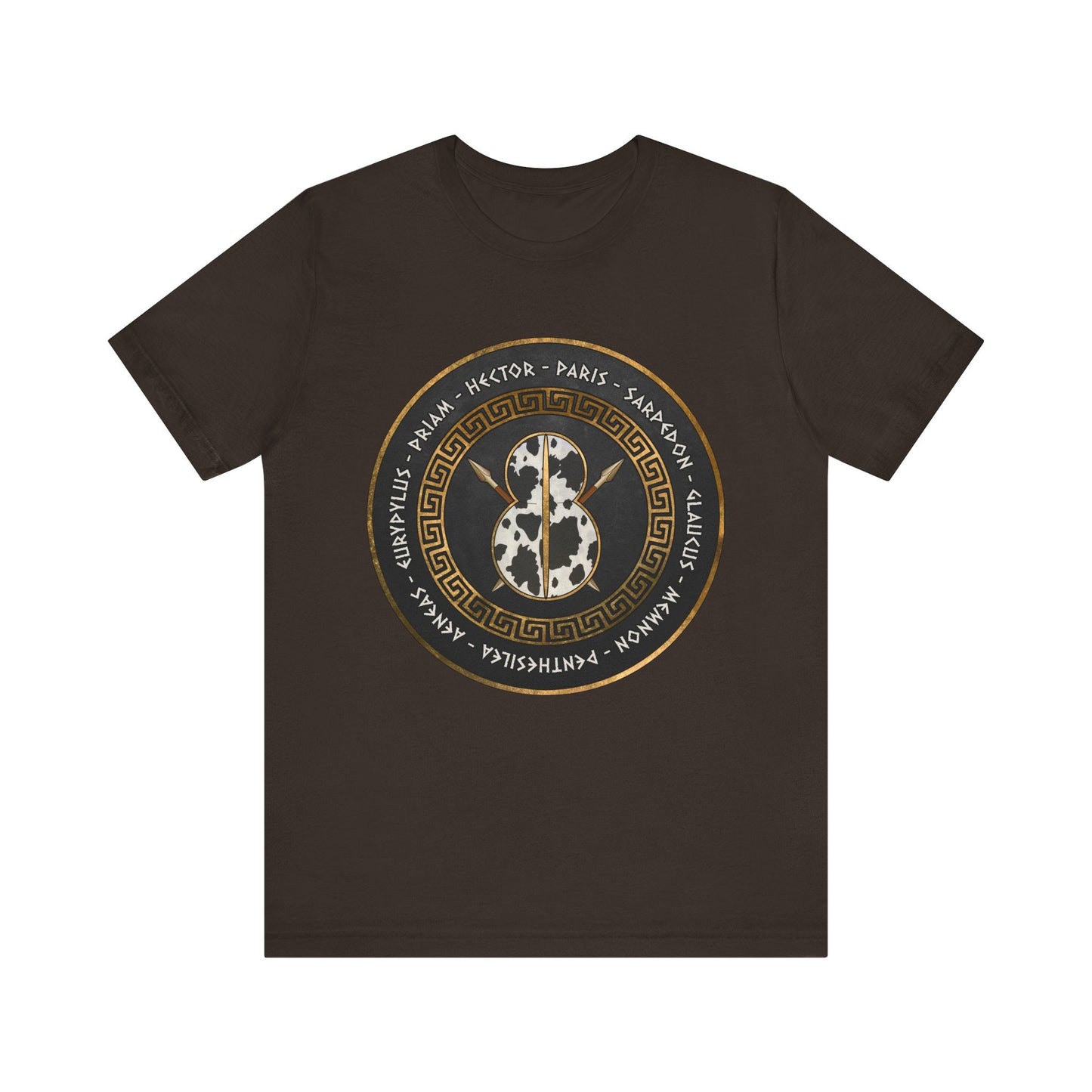 Brown / S Heroes of Troy - Trojan War T-shirt