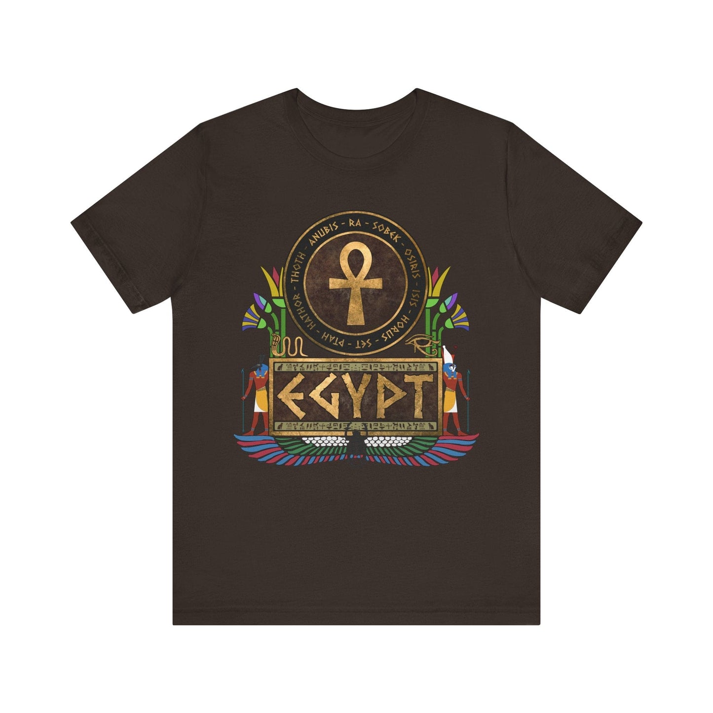 Brown / S Horus and Set Gods of Egypt T-shirt