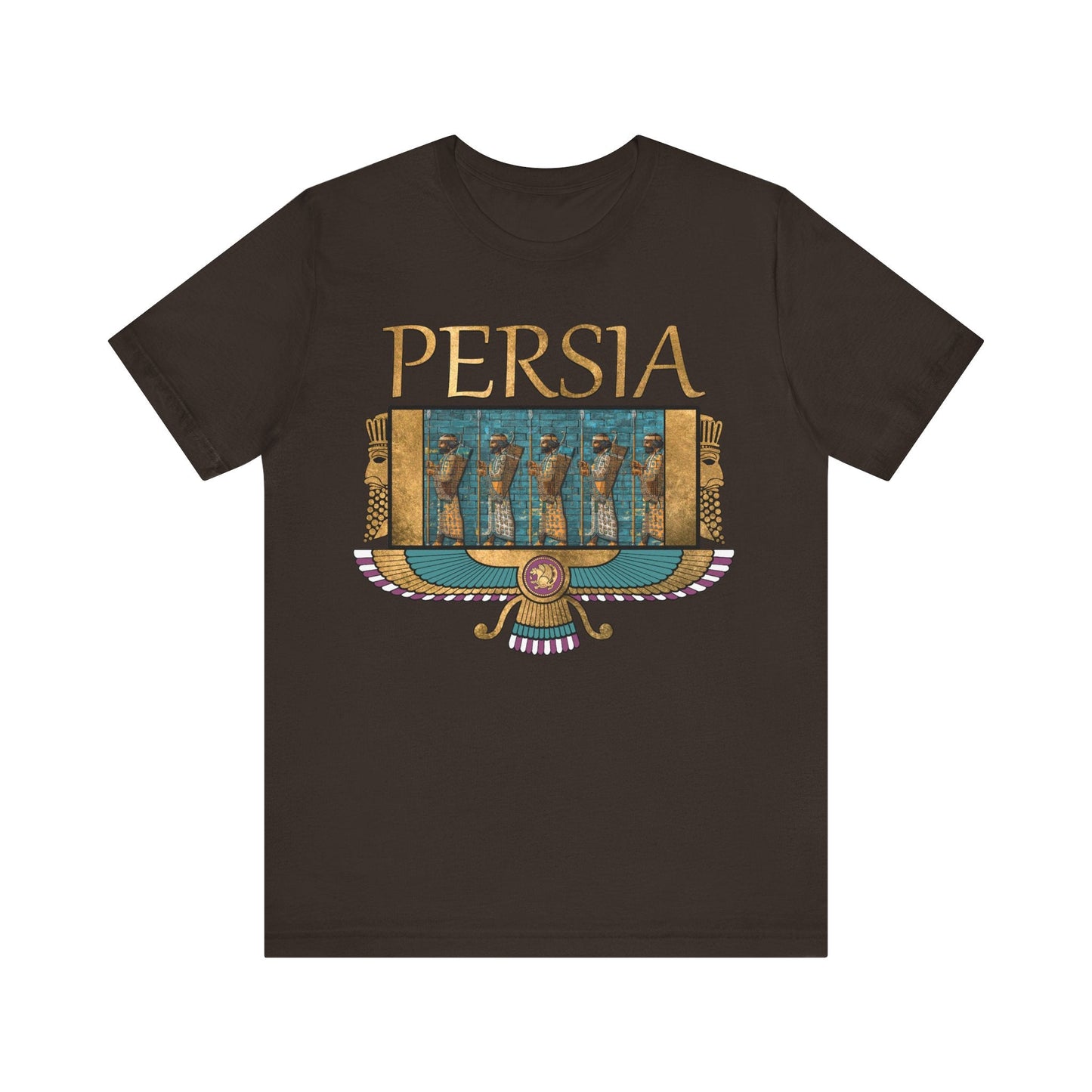 Brown / S Persia - Immortals of the Achaemenid Persian Empire T-shirt