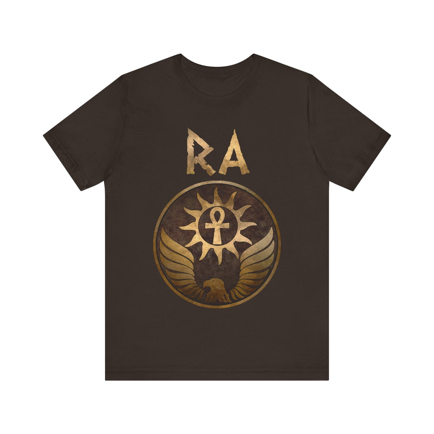 Brown / S Ra Ancient Egyptian God T-Shirt