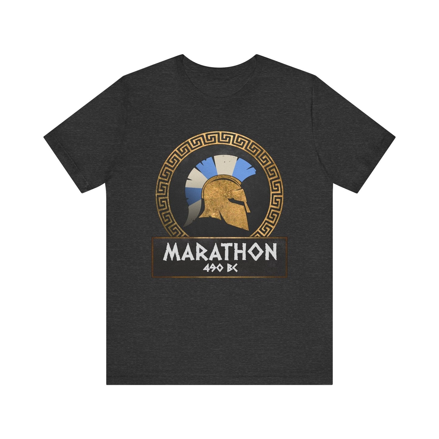 Dark Grey Heather / S Battle of Marathon Athenian Hoplite T-Shirt