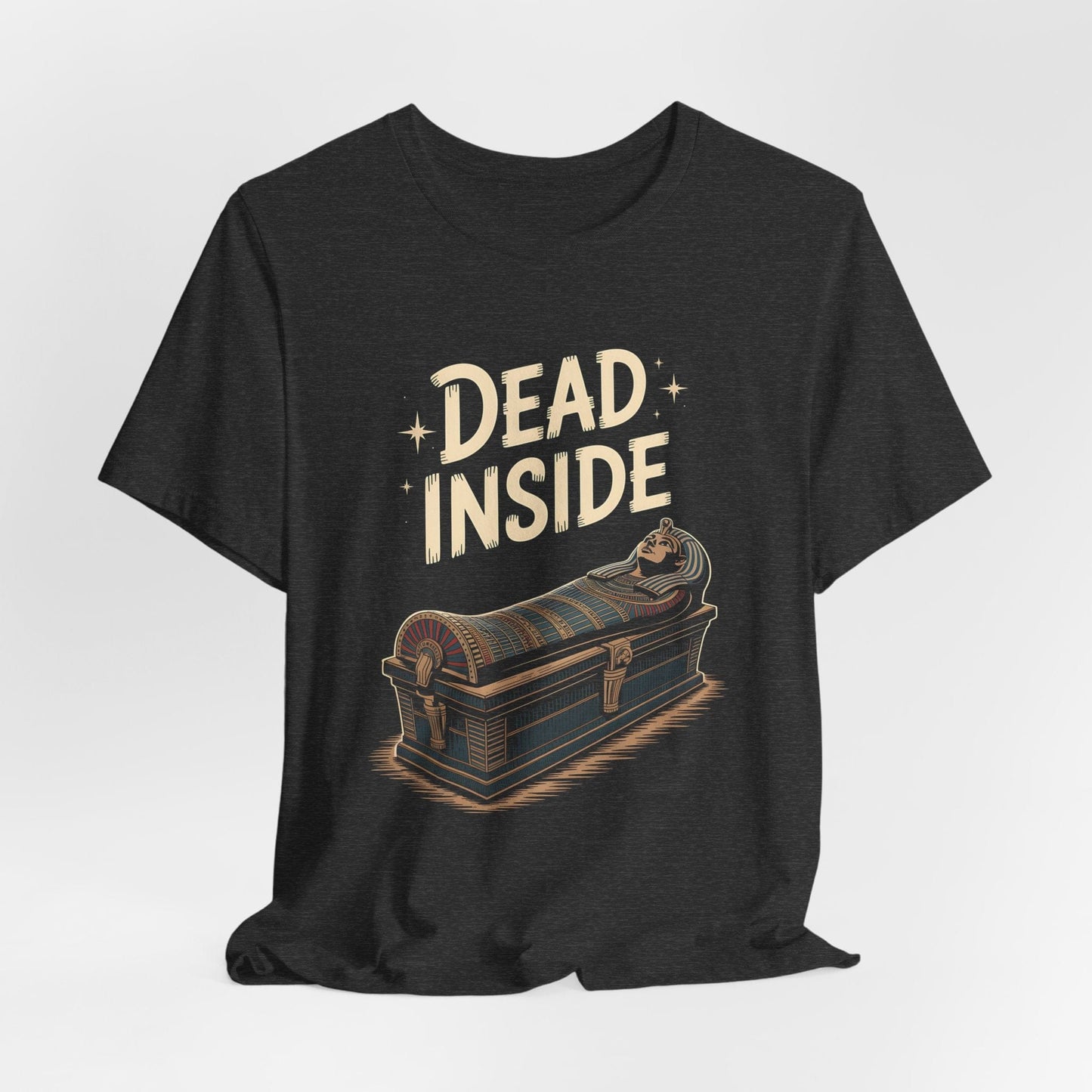 Dark Grey Heather / S Dead Inside - Funny Ancient Egypt T-Shirt