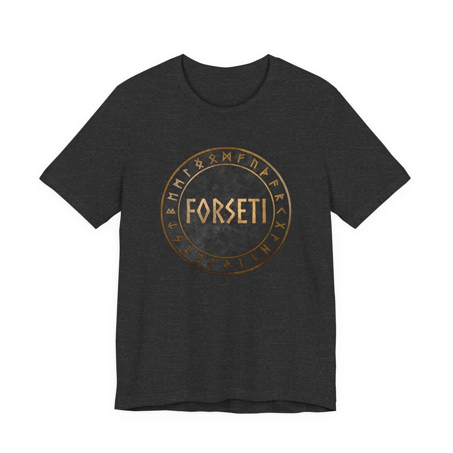 Dark Grey Heather / S Forseti Norse God T-Shirt