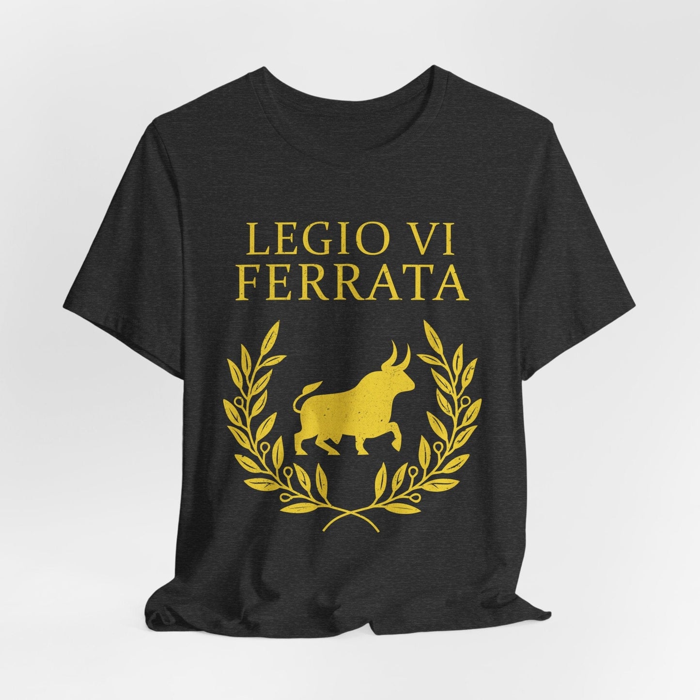 Dark Grey Heather / S Legio VI Ferrata - The Ironclads - Roman Legion T-Shirt