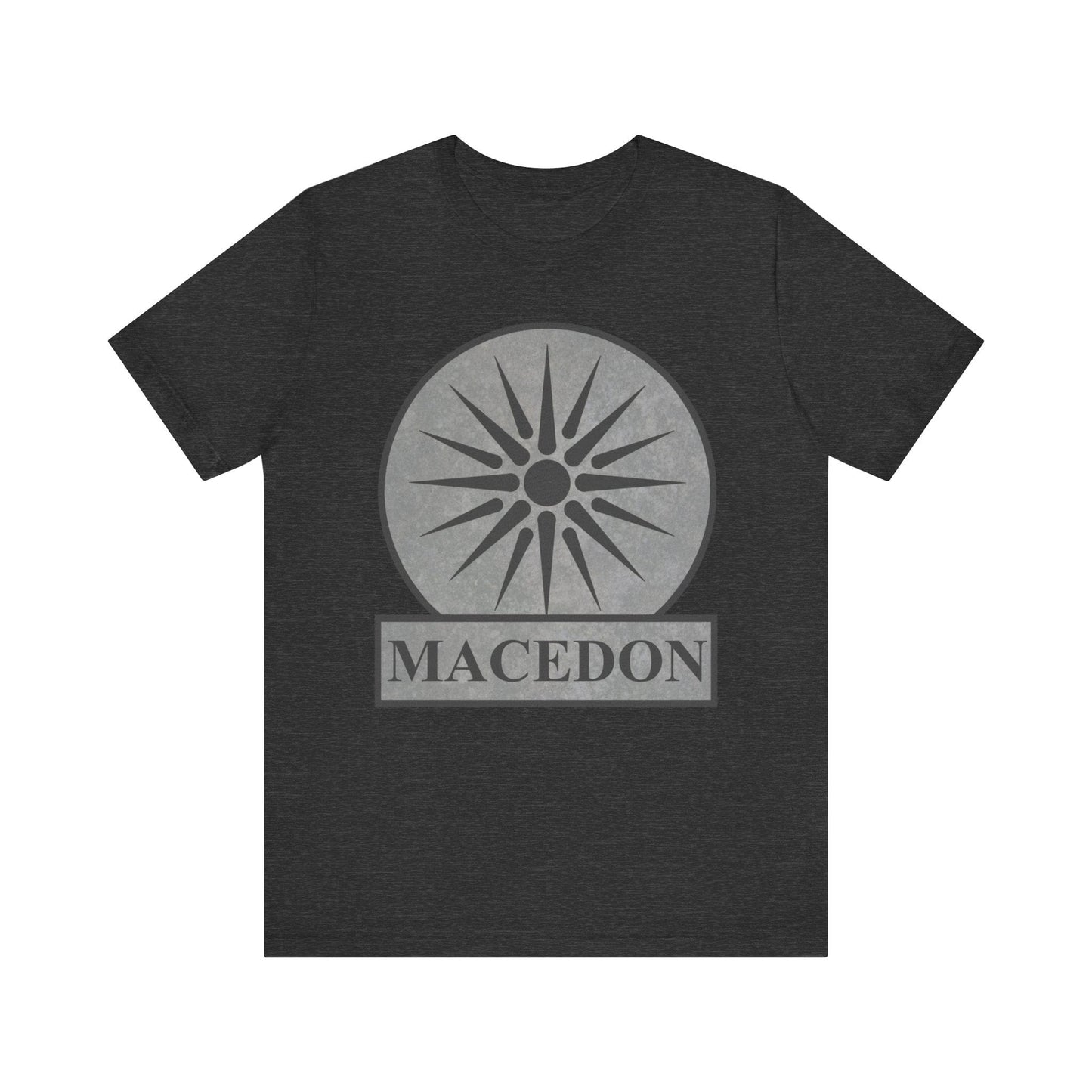 Dark Grey Heather / S Macedon Symbol of Ancient Macedonia T-Shirt