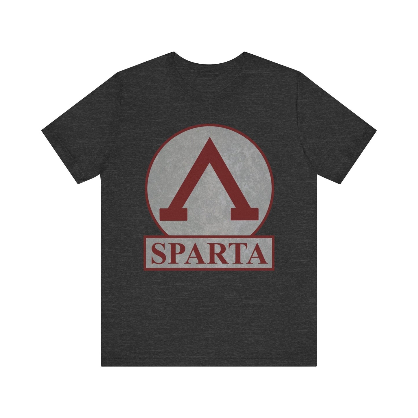 Dark Grey Heather / S Spartan Lambda Symbol of Lacedaemon Sparta T-shirt