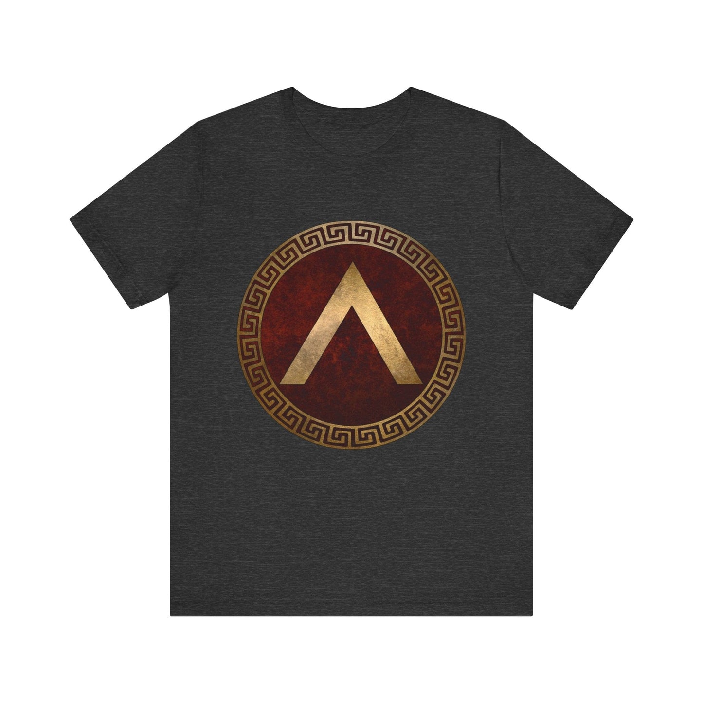 Dark Grey Heather / S Spartan Shield Lambda T-Shirt