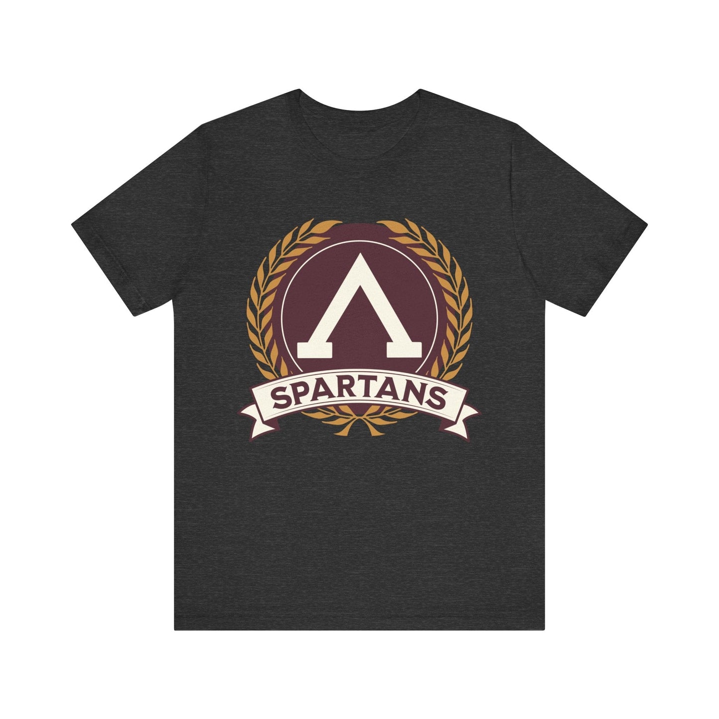 Dark Grey Heather / S Spartans Lambda Symbol - Lacedaemonians - Ancient Sparta T-shirt