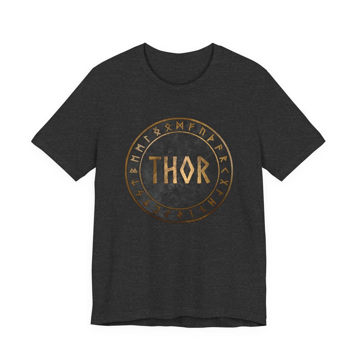 Dark Grey Heather / S Thor Norse God  T-Shirt