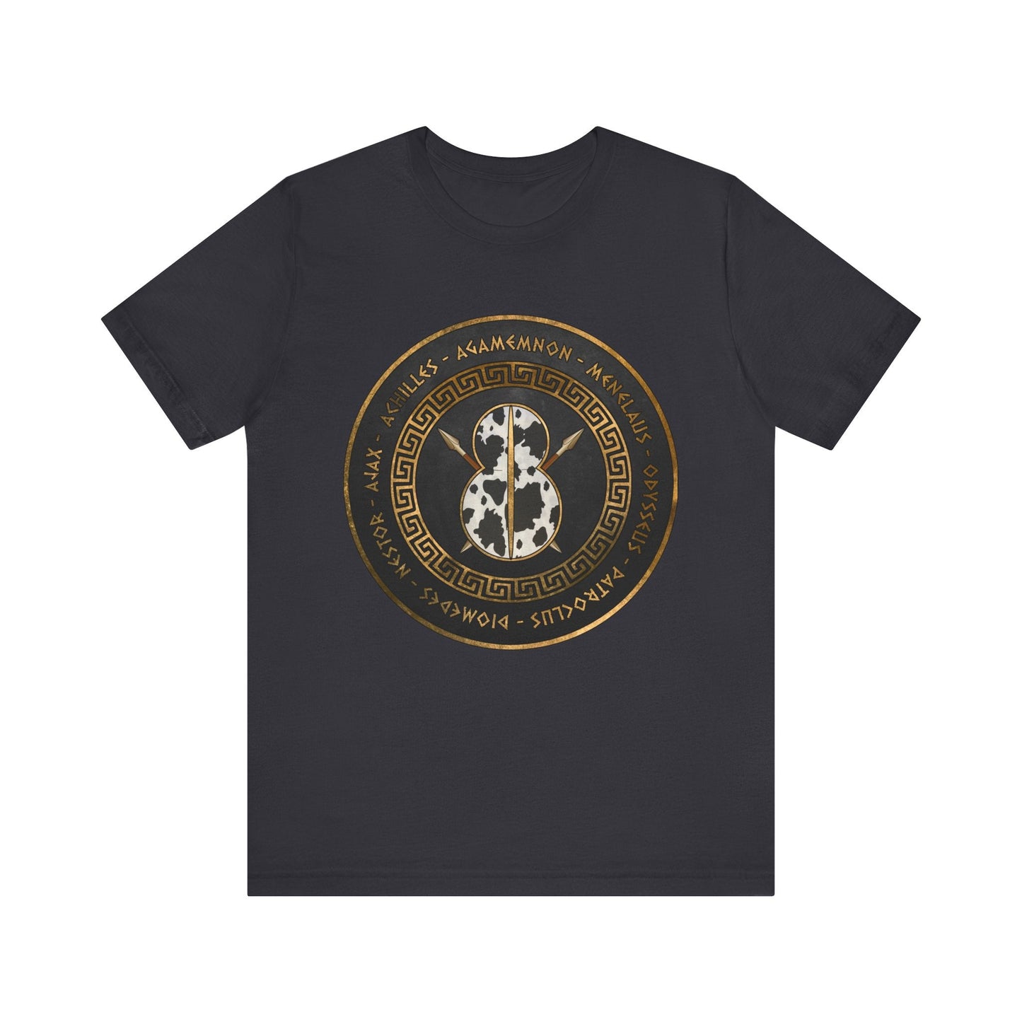 Dark Grey / S Greek Heroes of the Trojan War T-Shirt
