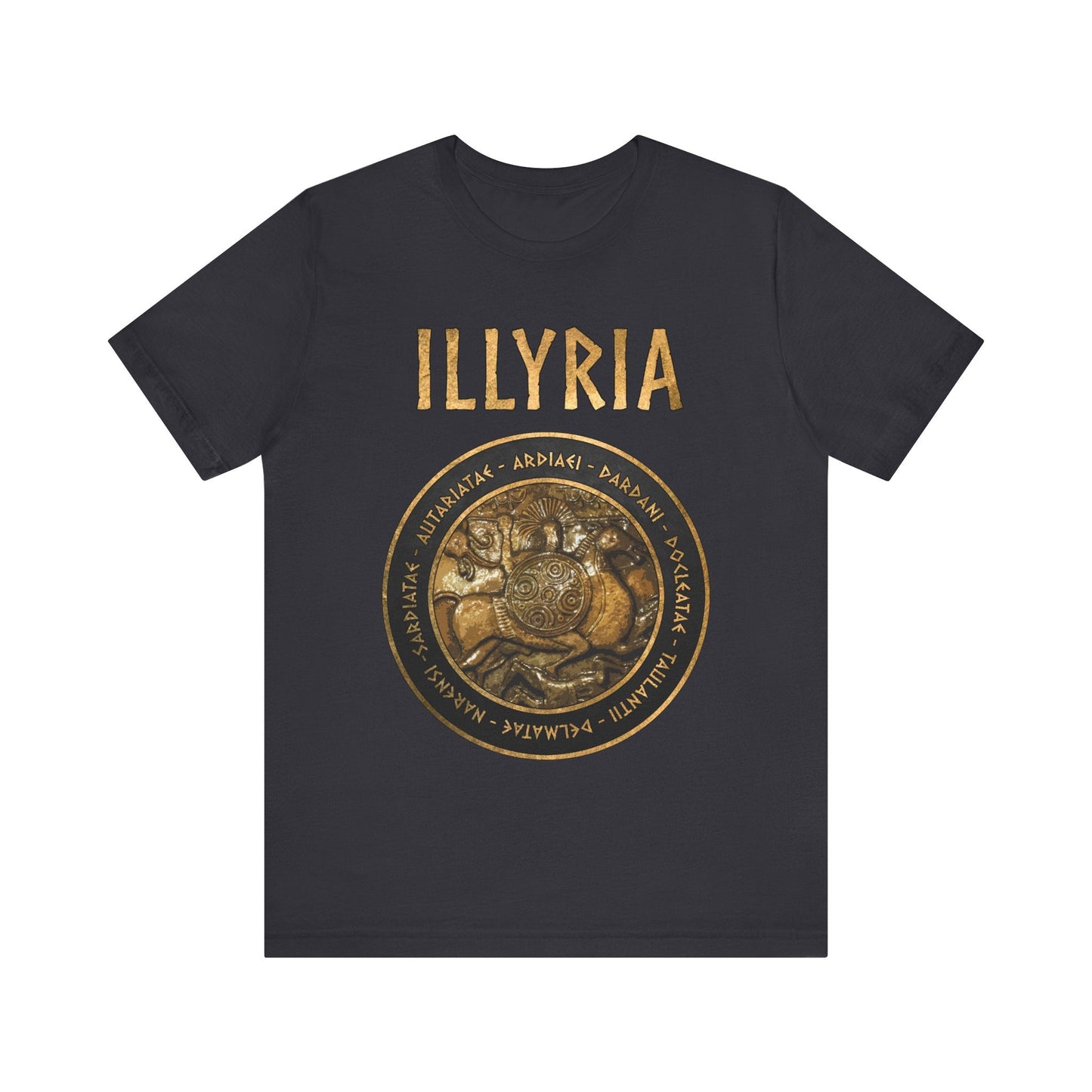 Dark Grey / S Illyria Ancient Illyrian Tribes T-Shirt