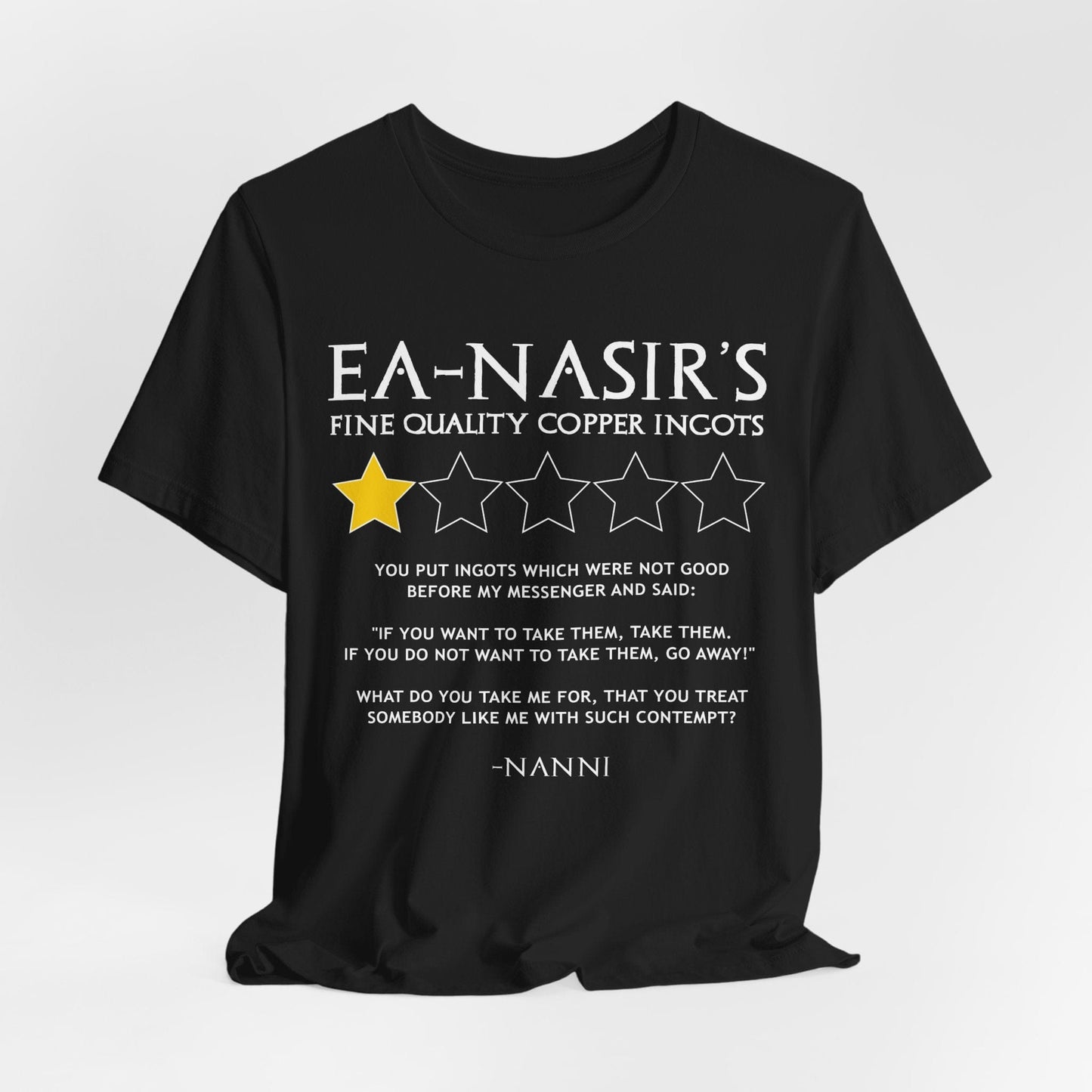 Ea-Nasir's Copper 1 Star Review T-Shirt