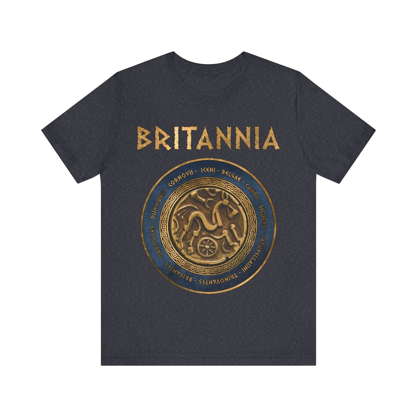Heather Navy / S Ancient Britannia Tribes T-shirt