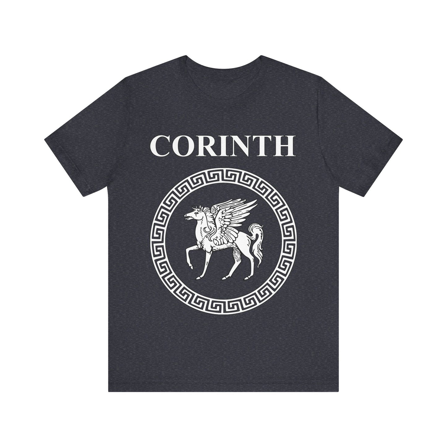 Heather Navy / S Corinth Ancient Greek City-State T-Shirt