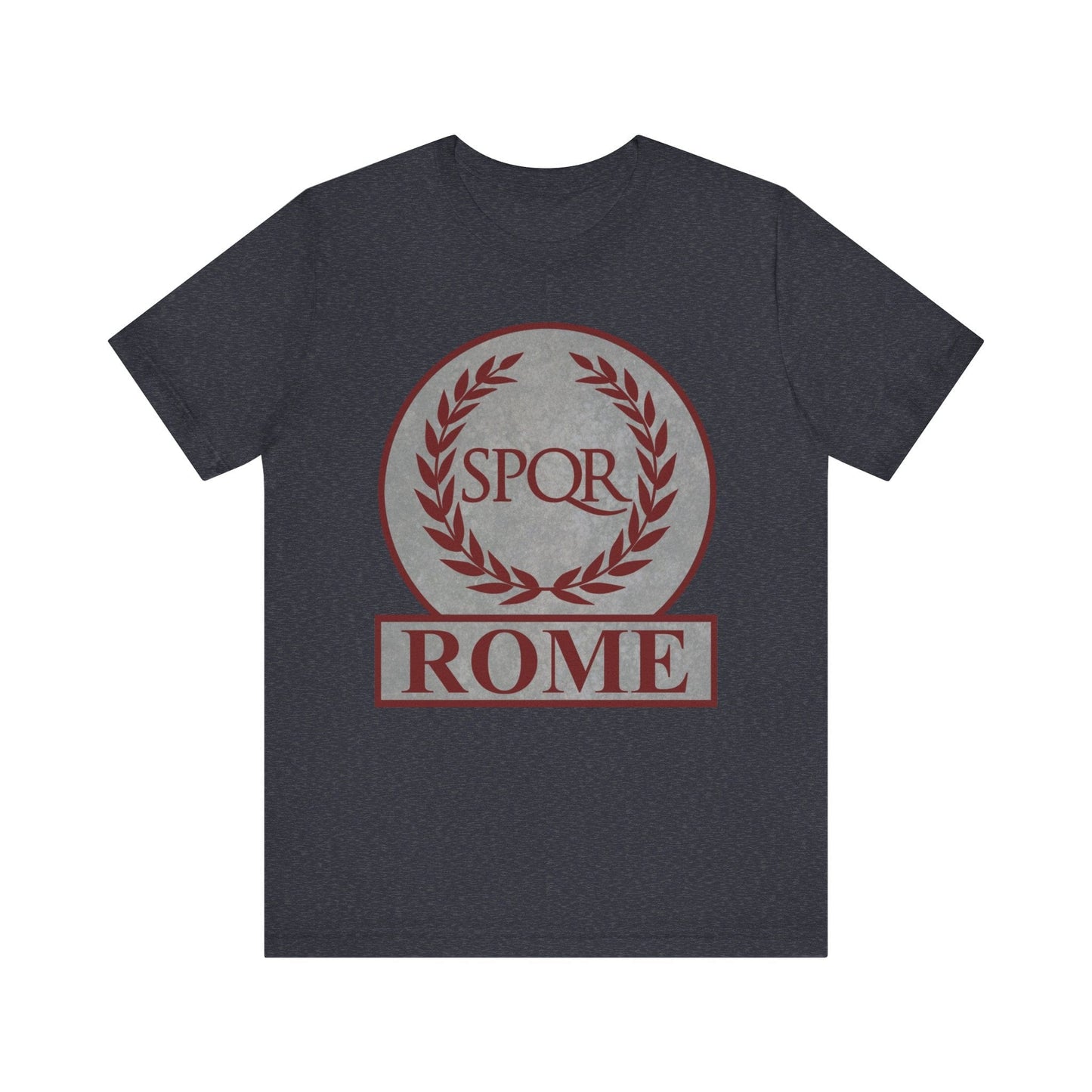 Heather Navy / S Rome Ancient Roman SPQR Symbol T-shirt