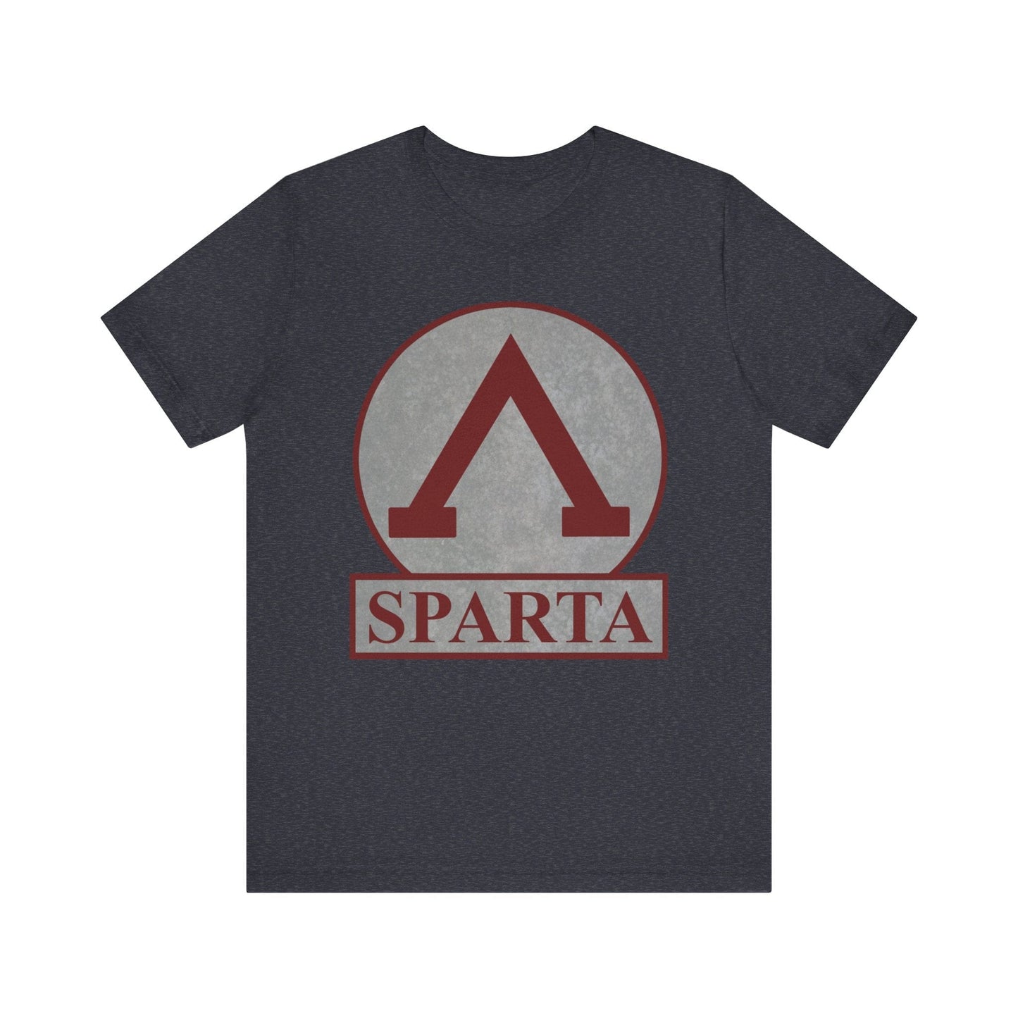 Heather Navy / S Spartan Lambda Symbol of Lacedaemon Sparta T-shirt