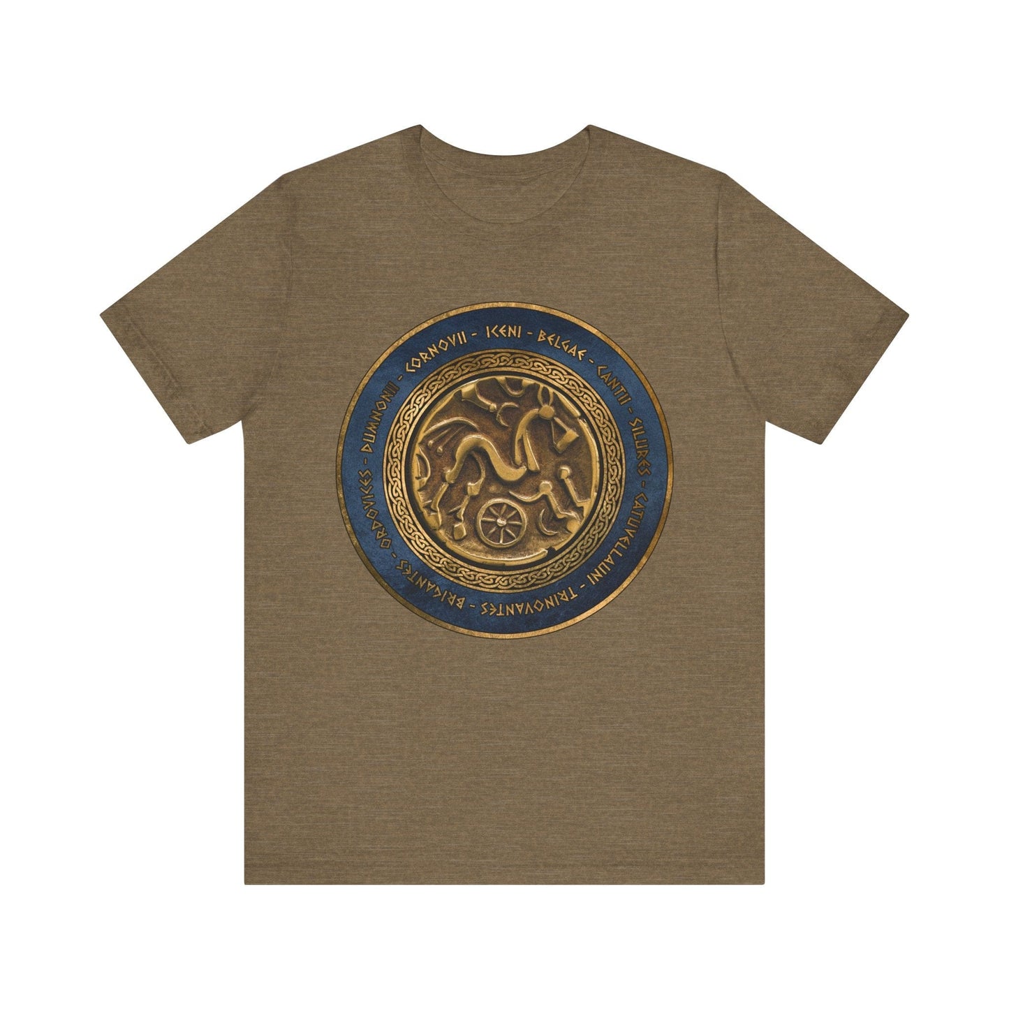 Heather Olive / S Ancient Britannia - Tribes of Ancient Britain T-shirt