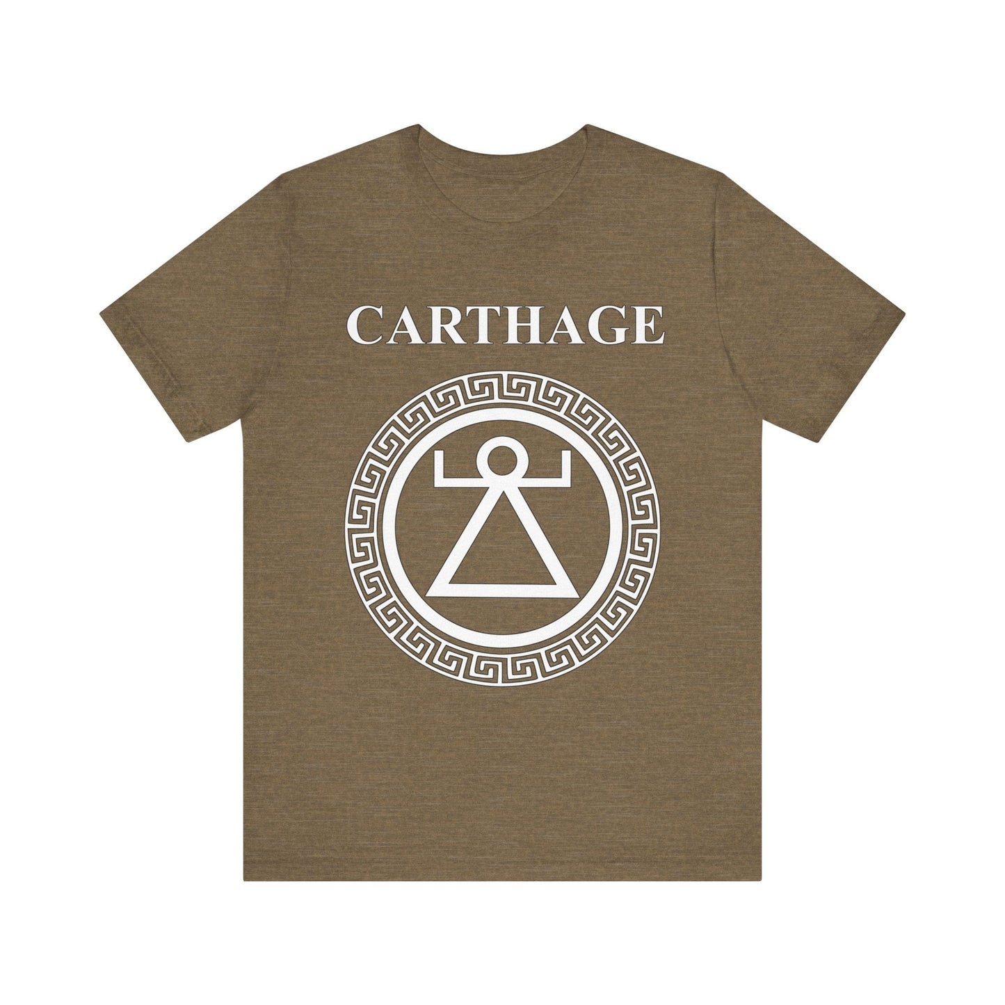 Heather Olive / S Ancient Carthage Tanit Symbol T-shirt