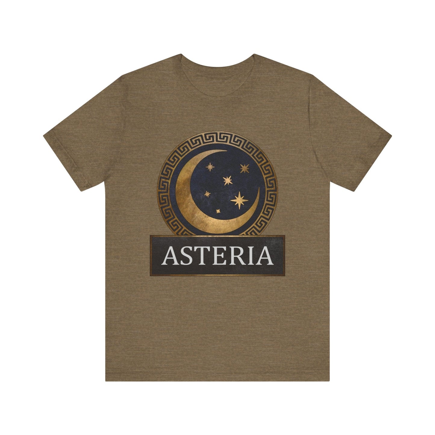 Heather Olive / S Asteria Greek Goddess of the Stars T-Shirt