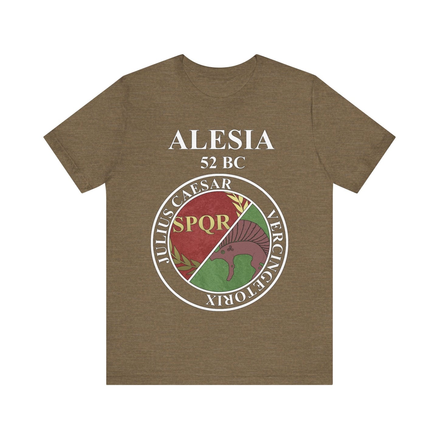 Heather Olive / S Battle of Alesia Rome vs Gaul T-Shirt
