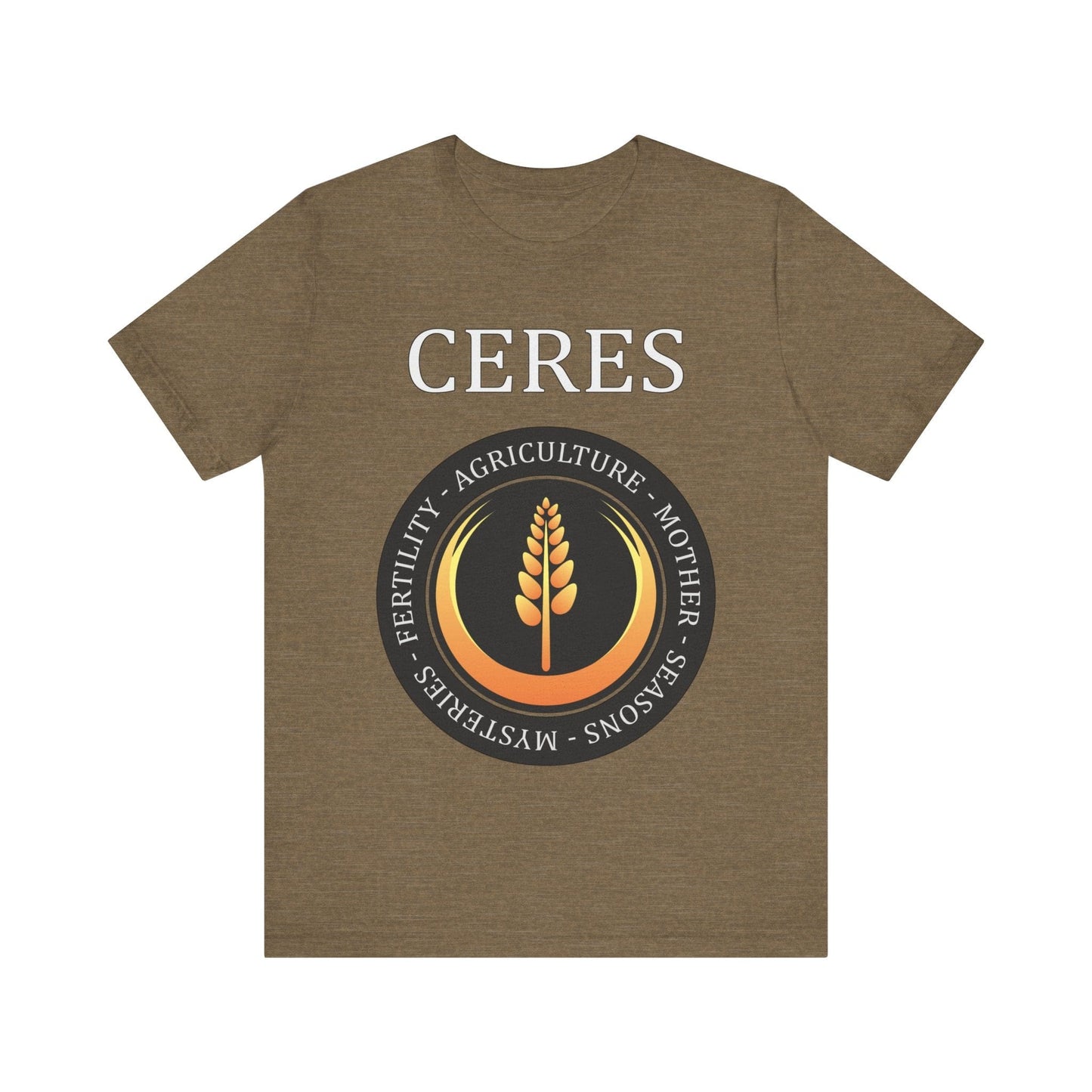 Heather Olive / S Ceres Ancient Roman Goddess T-Shirt