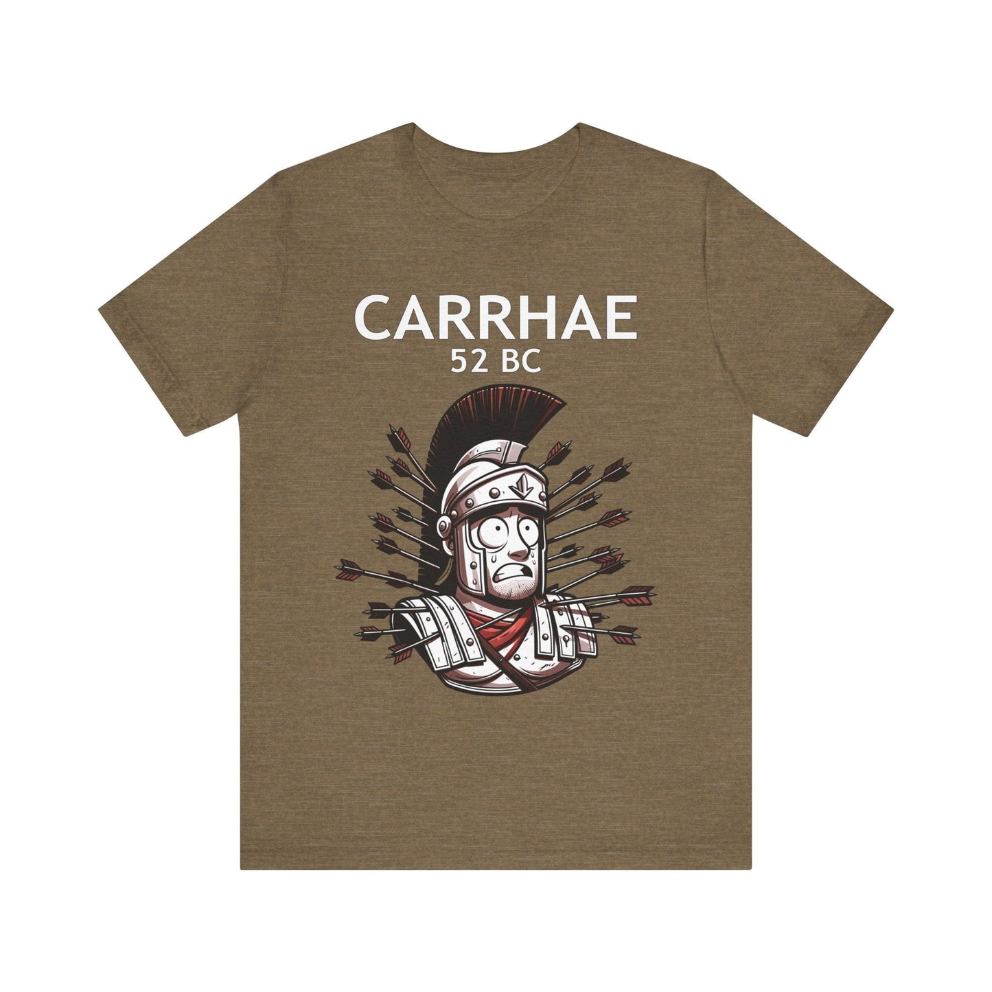 Heather Olive / S Crassus at Carrhae - Funny Roman History T-Shirt