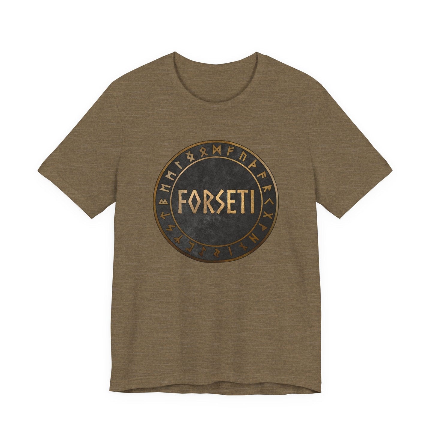 Heather Olive / S Forseti Norse God T-Shirt