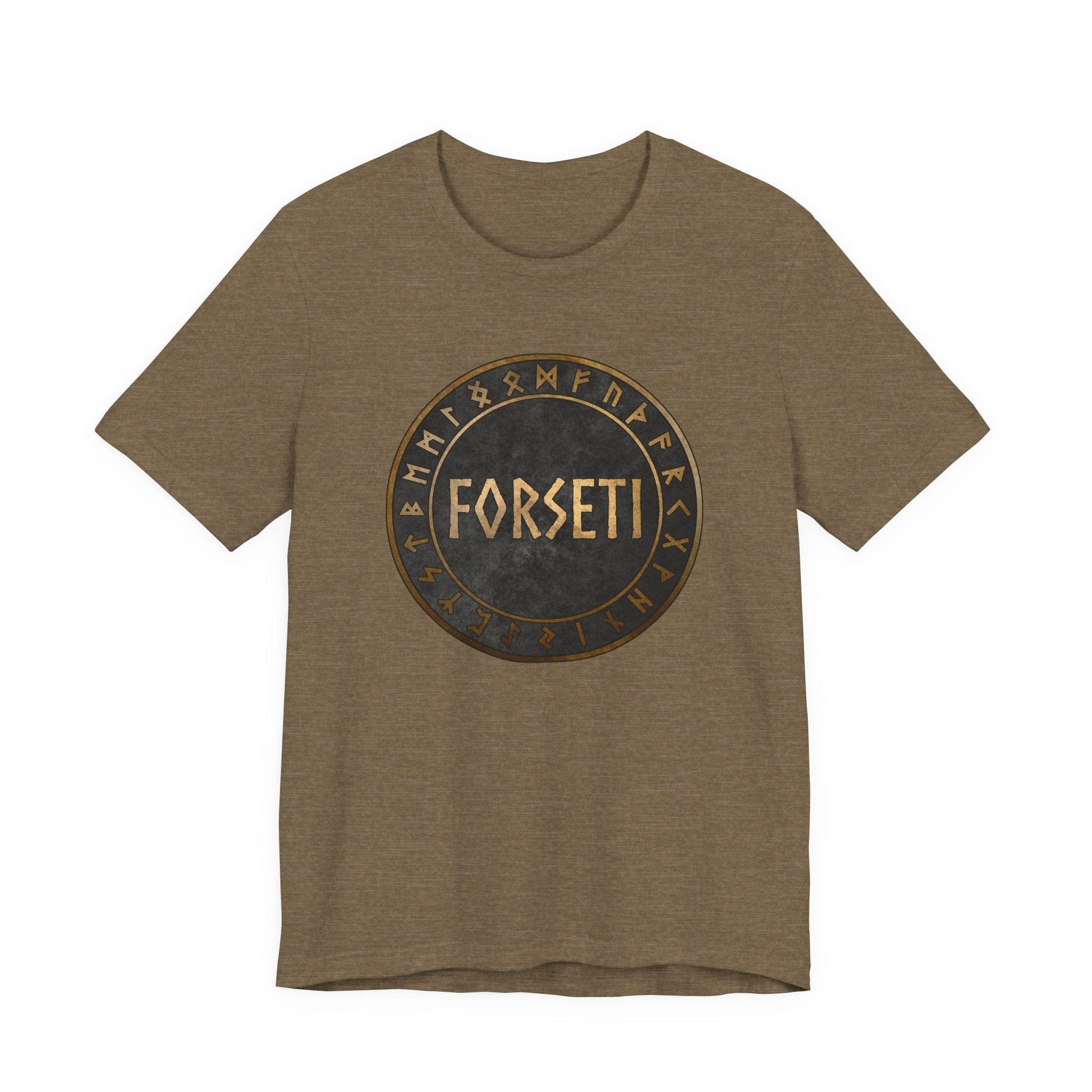 Heather Olive / S Forseti Norse God T-Shirt