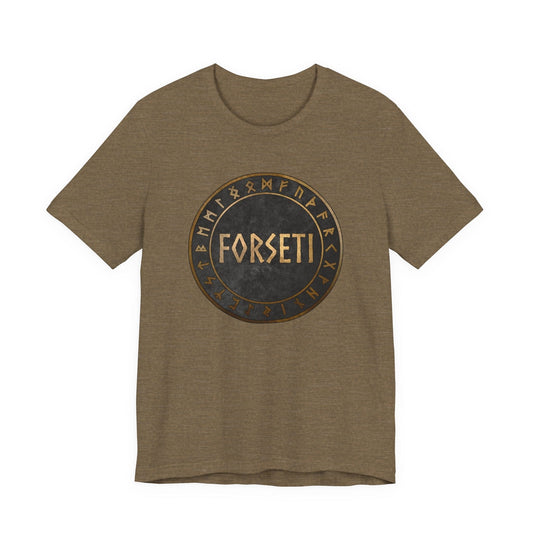 Heather Olive / S Forseti Norse God T-Shirt