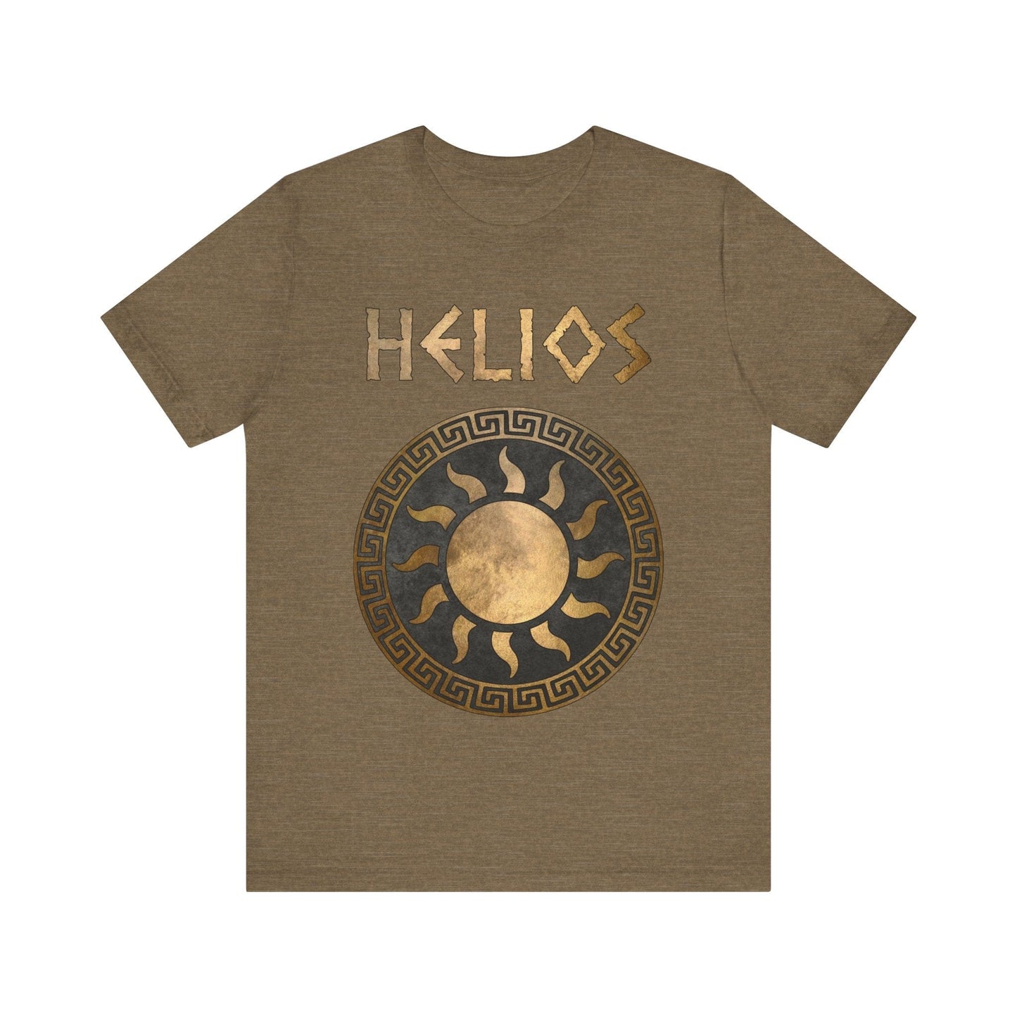 Heather Olive / S Helios Greek God of the Sun Symbol T-Shirt