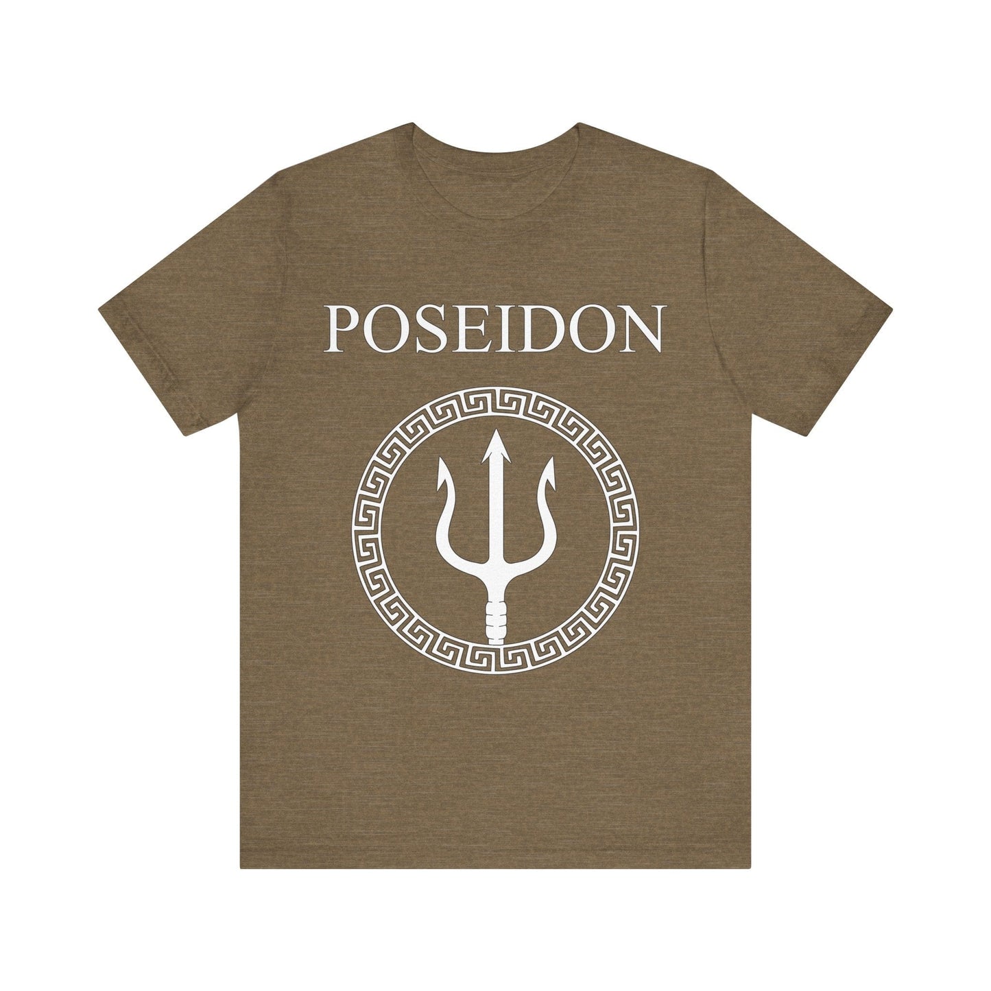 Heather Olive / S Poseidon Ancient Greek God T-Shirt