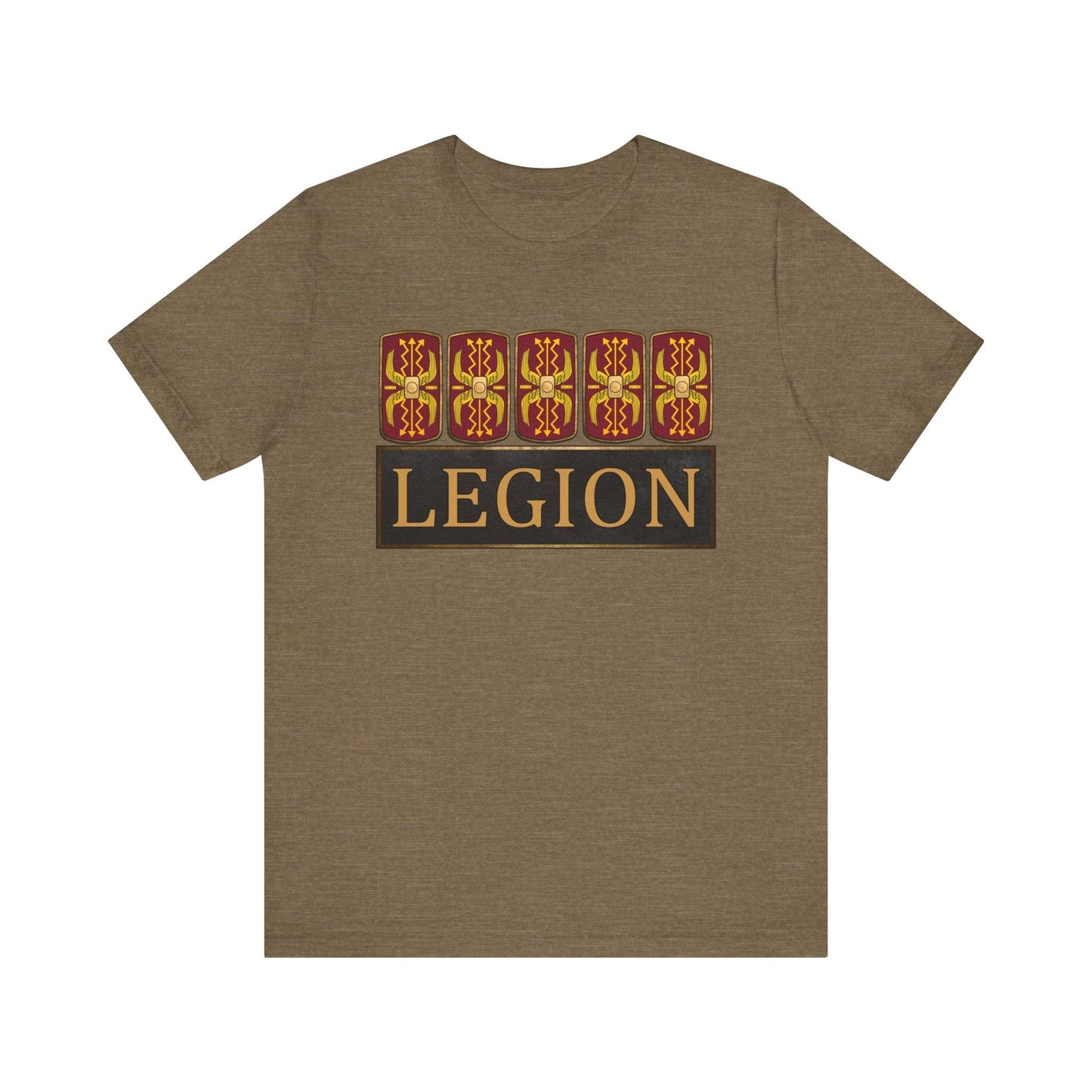 Heather Olive / S Roman Legionary Shields T-Shirt
