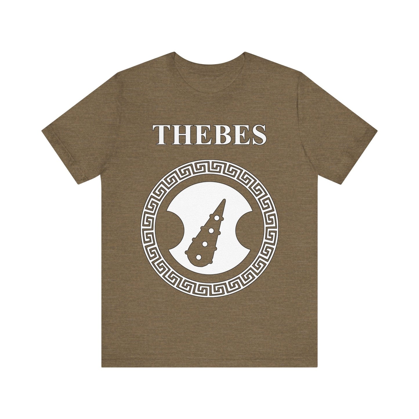 Heather Olive / S Thebes Sacred Band Ancient Greek City-State T-Shirt