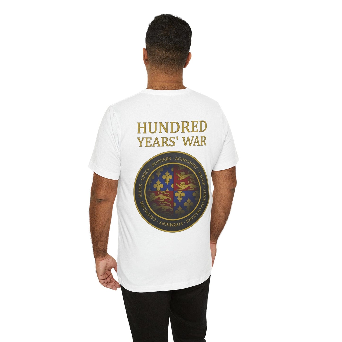 Hundred Years War Battles - Double Sided T-Shirt