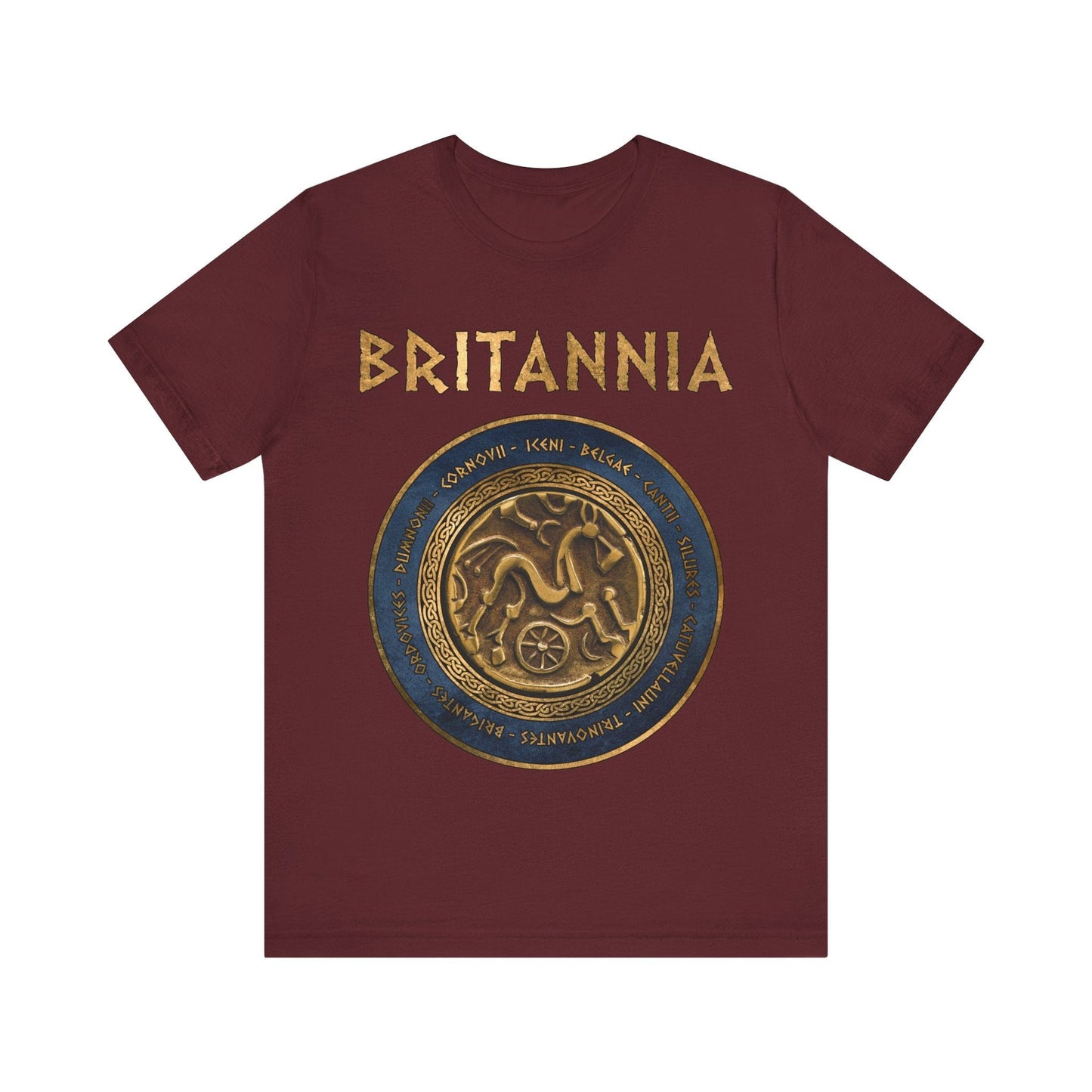 Maroon / S Ancient Britannia Tribes T-shirt