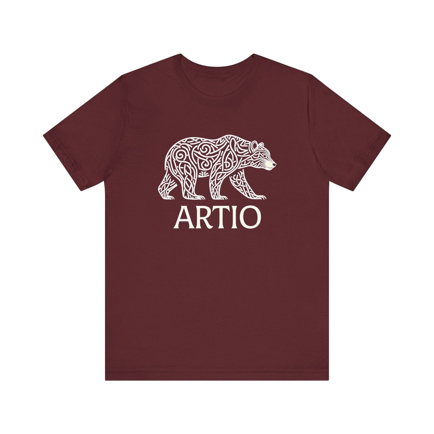 Maroon / S Artio Celtic Bear Goddess T-shirt