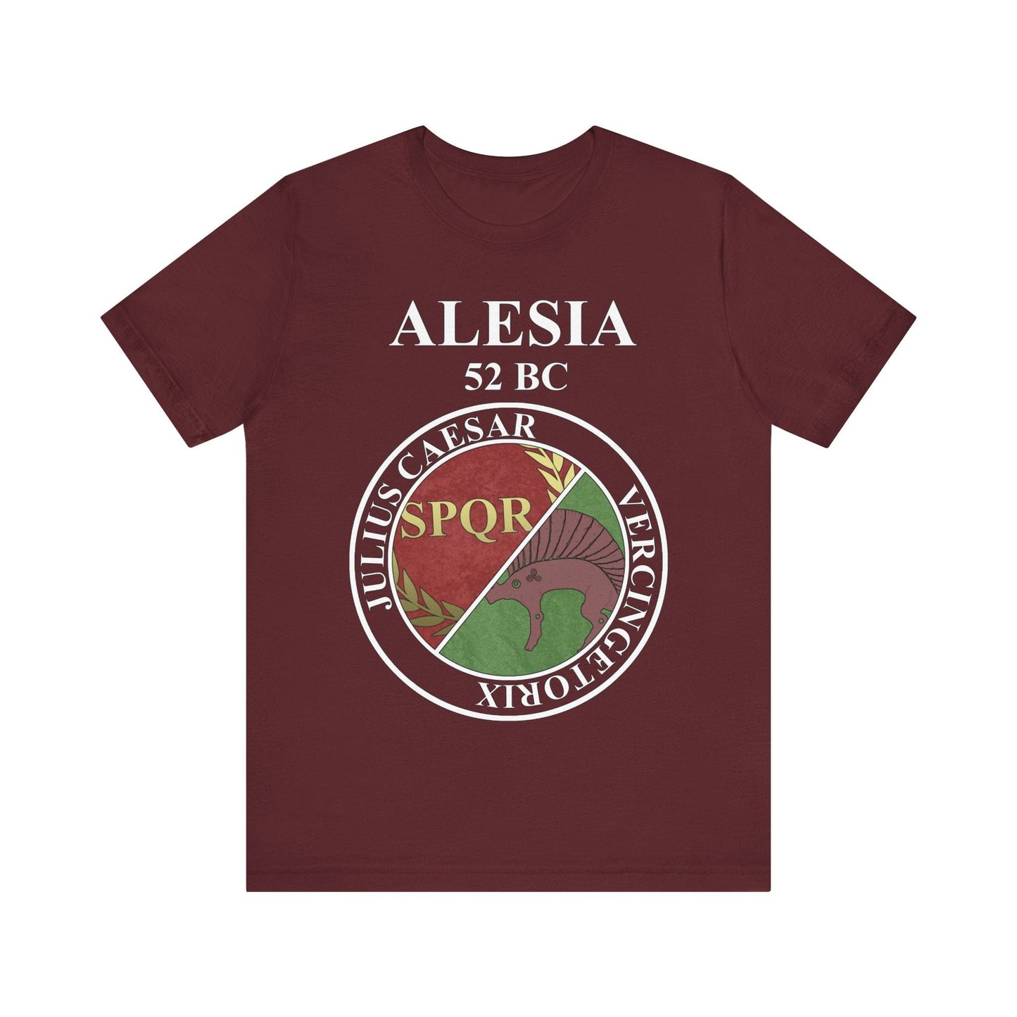 Maroon / S Battle of Alesia Rome vs Gaul T-Shirt