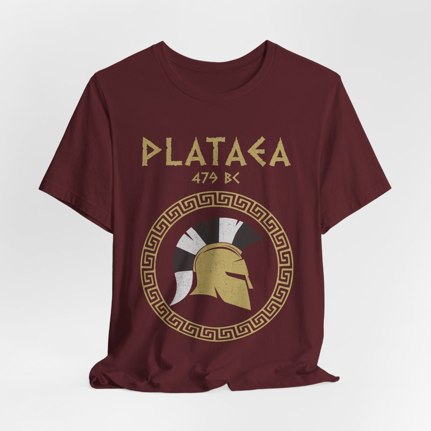 Maroon / S Battle of Plataea - Greek Hoplite T-Shirt