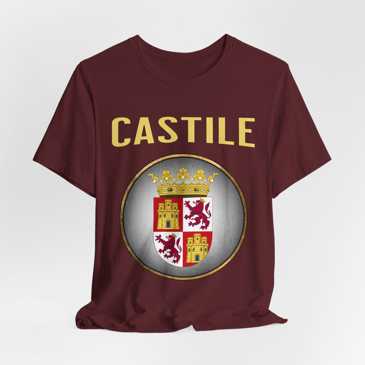 Maroon / S Castile Medieval Spain T-Shirt