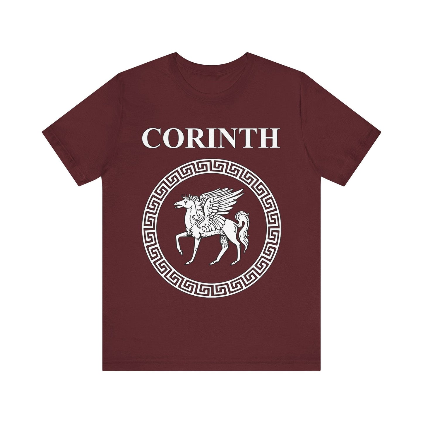 Maroon / S Corinth Ancient Greek City-State T-Shirt